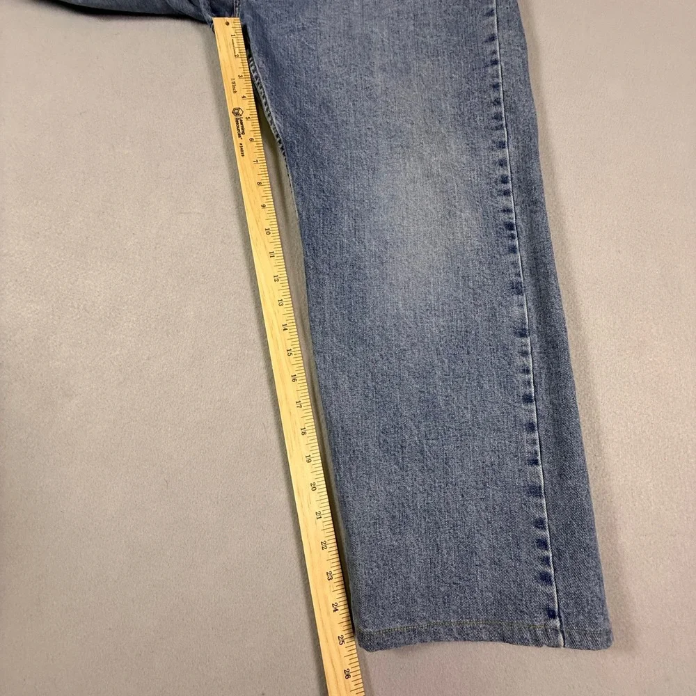Levis 505 Regular Fit Jeans Mens 40x30 Blue Medium Wash Straight‎ Leg Denim